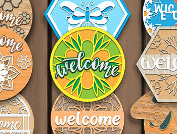 Intra απο ξύλο plywood 3mm-4mm πάχος - Κρεμάστρα πόρτας Laser Cut Bundle Δίασταση 40x50 cm INTRAFABR-70105653 - Image 1