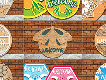 Intra απο ξύλο plywood 3mm-4mm πάχος - Κρεμάστρα πόρτας Laser Cut Bundle Δίασταση 40x50 cm INTRAFABR-70105653 - Image 2