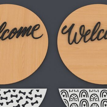 Intra απο ξύλο plywood 3mm-4mm πάχος - Κρεμαστές επιγραφές πόρτας / Πινακίδα καλωσορίσματος Δίασταση 30x20 cm INTRAFABR-42347694 - Image 3