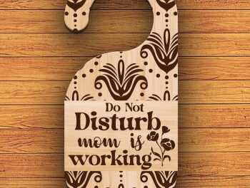 Intra απο ξύλο plywood 3mm-4mm πάχος - Κρεμάστρα πόμολο πόρτας Δέσμη Cut Laser Δίασταση 20x20 cm INTRAFABR-84877689 - Image 2