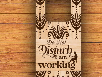 Intra απο ξύλο plywood 3mm-4mm πάχος - Κρεμάστρα πόμολο πόρτας Δέσμη Cut Laser Δίασταση 20x20 cm INTRAFABR-84877689 - Image 6