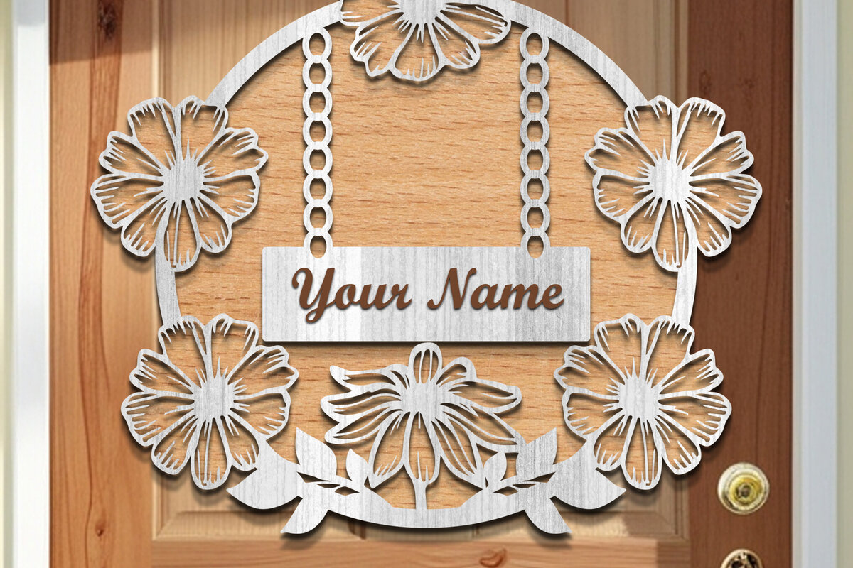 Intra απο ξύλο plywood 3mm-4mm πάχος - Ξύλινα στεφάνια πόρτας  Δίασταση 30x20 cm INTRAFABR-119241784