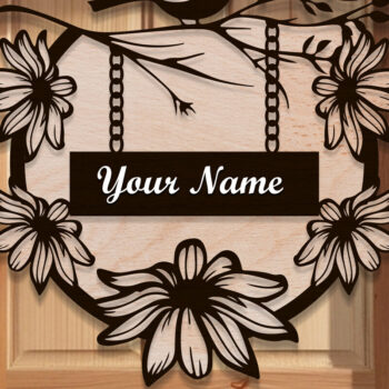 Intra απο ξύλο plywood 3mm-4mm πάχος - Ξύλινα στεφάνια πόρτας  Δίασταση 30x20 cm INTRAFABR-119241779 - Image 1