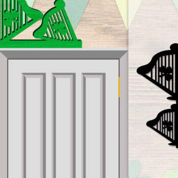 Intra απο ξύλο plywood 3mm-4mm πάχος - Dorr Corner St Patrick's Day Lasercut Δίασταση 20x20 cm INTRAFABR-117784931 - Image 1