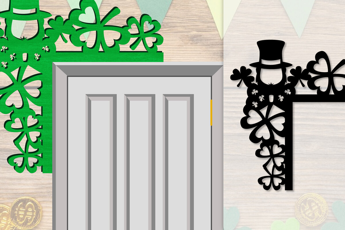 Intra απο ξύλο plywood 3mm-4mm πάχος - Dorr Corner St Patrick's Day Lasercut Δίασταση 20x20 cm INTRAFABR-117784937