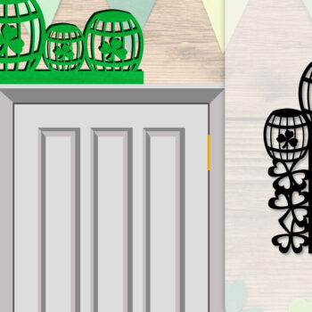 Intra απο ξύλο plywood 3mm-4mm πάχος - Dorr Corner St Patrick's Day Lasercut Δίασταση 20x20 cm INTRAFABR-117784950 - Image 1