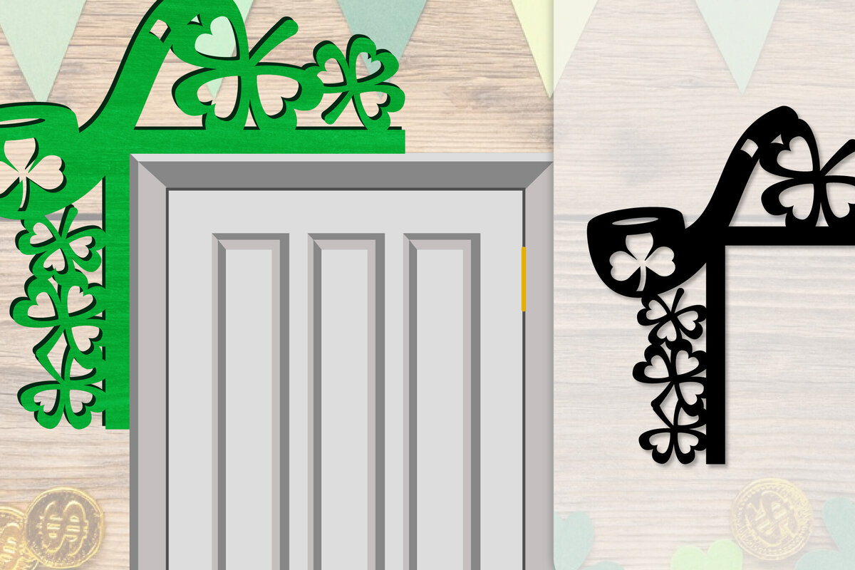 Intra απο ξύλο plywood 3mm-4mm πάχος - Dorr Corner St Patrick's Day Lasercut Δίασταση 20x20 cm INTRAFABR-117784953