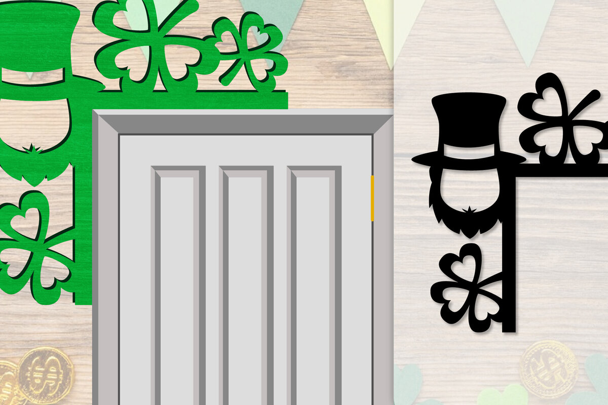 Intra απο ξύλο plywood 3mm-4mm πάχος - Dorr Corner St Patrick's Day Lasercut Δίασταση 20x20 cm INTRAFABR-117784925