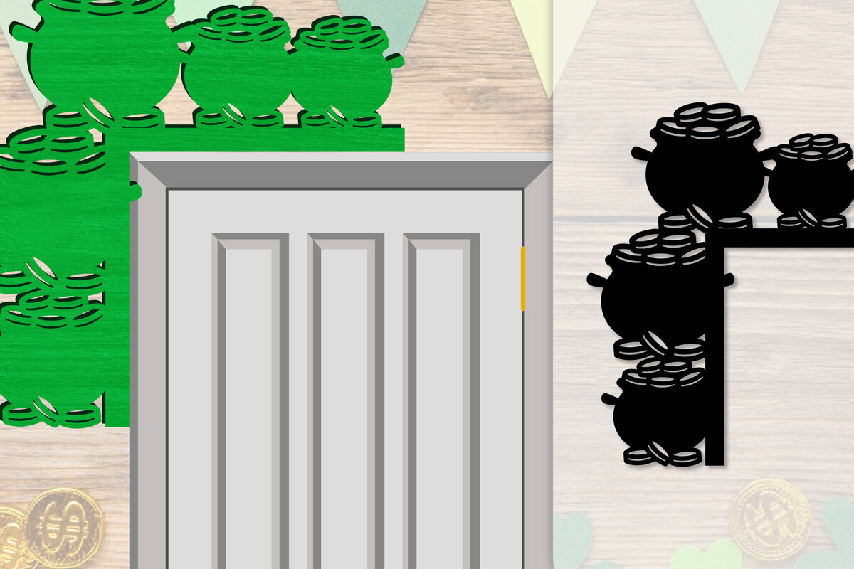 Intra απο ξύλο plywood 3mm-4mm πάχος - Dorr Corner St Patrick's Day Lasercut Δίασταση 20x20 cm INTRAFABR-117784617