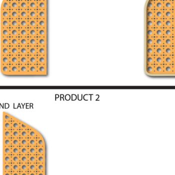 Intra απο ξύλο plywood 3mm-4mm πάχος - Βάση σκουλαρίκι από μπαστούνι από μπαστούνι με διπλή καμάρα Δίασταση 3x3 cm INTRAFABR-26115838 - Image 3