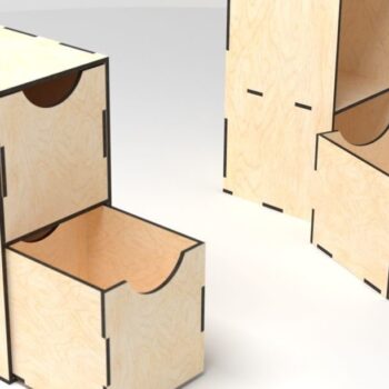 Intra απο ξύλο plywood 3mm-4mm πάχος - Διπλό Κουτί Δίασταση 20x20 cm INTRAFABR-33814372 - Image 1