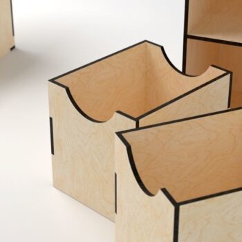 Intra απο ξύλο plywood 3mm-4mm πάχος - Διπλό Κουτί Δίασταση 20x20 cm INTRAFABR-33814372 - Image 2