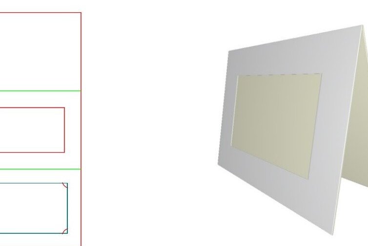 Intra απο ξύλο plywood 3mm-4mm πάχος - Πλαίσιο διπλού τοίχου Pdf, Jpg, PNG,  DXF Δίασταση 13x8 cm INTRAFABR-33644335
