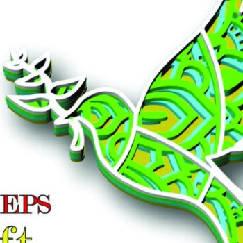 Intra απο ξύλο plywood 3mm-4mm πάχος - Dove, 4 Layers, 3D Mandala Δίασταση 30x30 cm INTRAFABR-21429657 - Image 2