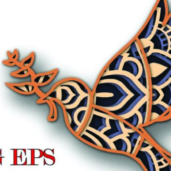 Intra απο ξύλο plywood 3mm-4mm πάχος - Dove, 4 Layers, 3D Mandala Δίασταση 30x30 cm INTRAFABR-21429657 - Image 4