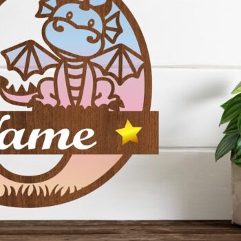 Intra απο ξύλο plywood 3mm-4mm πάχος - Μονόγραμμα με κεφαλαίο Dragon Letter O  Cut Δίασταση 30x20 cm INTRAFABR-75363786 - Image 1