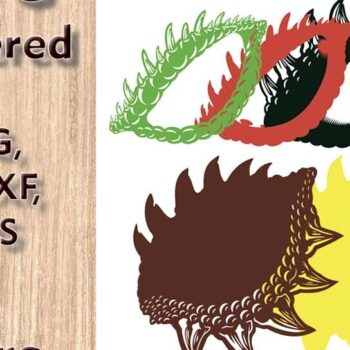 Intra απο ξύλο plywood 3mm-4mm πάχος - Αρχεία λέιζερ πολλαπλών επιπέδων Dragon Eye 3D  Δίασταση 8x10 cm INTRAFABR-109449761 - Image 3