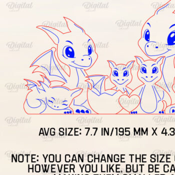 Intra απο ξύλο plywood 3mm-4mm πάχος - Πακέτο  Family Puzzles Dragon Δίασταση 30x20 cm INTRAFABR-91522039 - Image 2