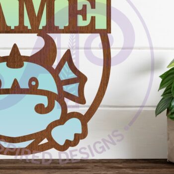 Intra απο ξύλο plywood 3mm-4mm πάχος - Πρότυπο κοπής λέιζερ   Name Dragon Δίασταση 30x20 cm INTRAFABR-95684273 - Image 1