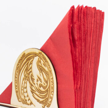 Intra απο ξύλο plywood 3mm-4mm πάχος - Θήκη για χαρτοπετσέτα Dragon Δίασταση 6x6 cm INTRAFABR-69142969 - Image 3