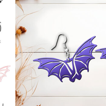 Intra απο ξύλο plywood 3mm-4mm πάχος - κοπής με λέιζερ σκουλαρίκια Dragon Wings Δίασταση 900x900 cm INTRAFABR-120859484 - Image 1