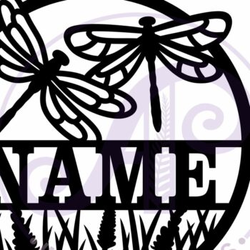 Intra απο ξύλο plywood 3mm-4mm πάχος - Dragonflies and Flowers Όνομα Τέχνης τοίχου Δίασταση 40x50 cm INTRAFABR-121690790 - Image 5