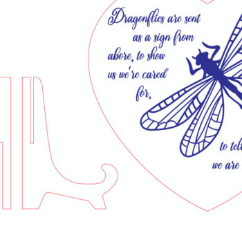 Intra απο ξύλο plywood 3mm-4mm πάχος - Το Dragonfly αποστέλλεται ως επιγραφική διακόσμηση Δίασταση 20x20 cm INTRAFABR-101883215 - Image 3