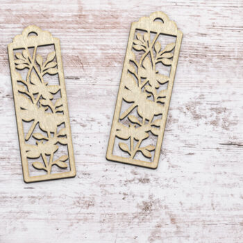 Intra απο ξύλο plywood 3mm-4mm πάχος - Σκουλαρίκια Dragonfly Cut Laser. Δίασταση 3x3 cm INTRAFABR-115583517 - Image 2