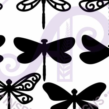 Intra απο ξύλο plywood 3mm-4mm πάχος - Dragonfly δύο επιπέδων κοπής με λέιζερ Δίασταση 30x20 cm INTRAFABR-123525265 - Image 4