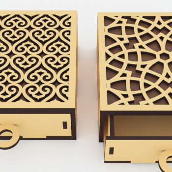 Intra απο ξύλο plywood 3mm-4mm πάχος - Αρχεία  Cut Laser Box Drawer Box Δίασταση 100x100 cm INTRAFABR-72392558 - Image 3