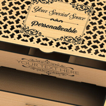 Intra απο ξύλο plywood 3mm-4mm πάχος - Αρχεία  συρταριέρα για κόφτες λέιζερ Δίασταση 20x20 cm INTRAFABR-79576957 - Image 1