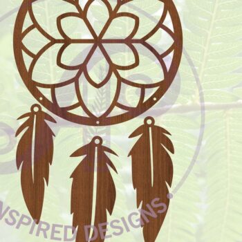 Intra απο ξύλο plywood 3mm-4mm πάχος - Dreamcatcher Laser Cut Design 1 Δίασταση 30x20 cm INTRAFABR-68419572 - Image 1