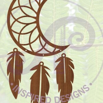 Intra απο ξύλο plywood 3mm-4mm πάχος - Dreamcatcher Laser Cut Design 12  Δίασταση 30x20 cm INTRAFABR-68422701 - Image 1