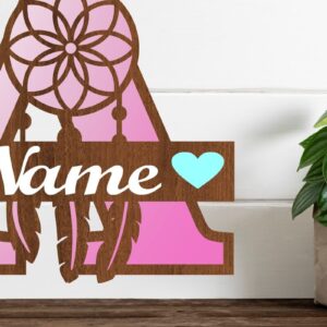 Intra απο ξύλο plywood 3mm-4mm πάχος - Ονειροπαγίδα Monogram Letter a  Cut Δίασταση 20x20 cm INTRAFABR-71527664