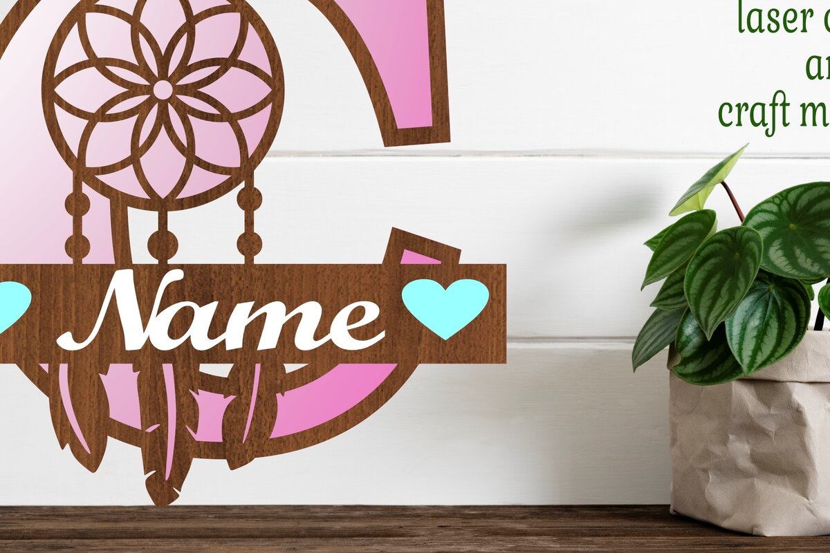 Intra απο ξύλο plywood 3mm-4mm πάχος - Ονειροπαγίδα Monogram Letter C  Cut Δίασταση 20x20 cm INTRAFABR-71527690