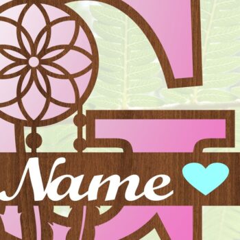 Intra απο ξύλο plywood 3mm-4mm πάχος - Ονειροπαγίδα Monogram Letter G  Cut Δίασταση 20x20 cm INTRAFABR-71527754 - Image 3