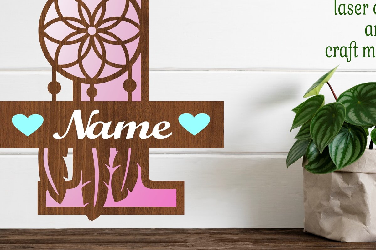 Intra απο ξύλο plywood 3mm-4mm πάχος - Ονειροπαγίδα Monogram Letter I  Cut Δίασταση 20x20 cm INTRAFABR-71527783