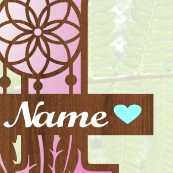 Intra απο ξύλο plywood 3mm-4mm πάχος - Ονειροπαγίδα Monogram Letter I  Cut Δίασταση 20x20 cm INTRAFABR-71527783 - Image 3