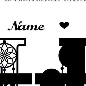 Intra απο ξύλο plywood 3mm-4mm πάχος - Ονειροπαγίδα Monogram Letter J  Cut Δίασταση 20x20 cm INTRAFABR-71527802 - Image 2