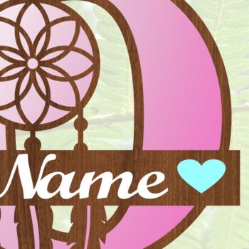 Intra απο ξύλο plywood 3mm-4mm πάχος - Ονειροπαγίδα Monogram Letter O  Cut Δίασταση 20x20 cm INTRAFABR-71528037 - Image 3