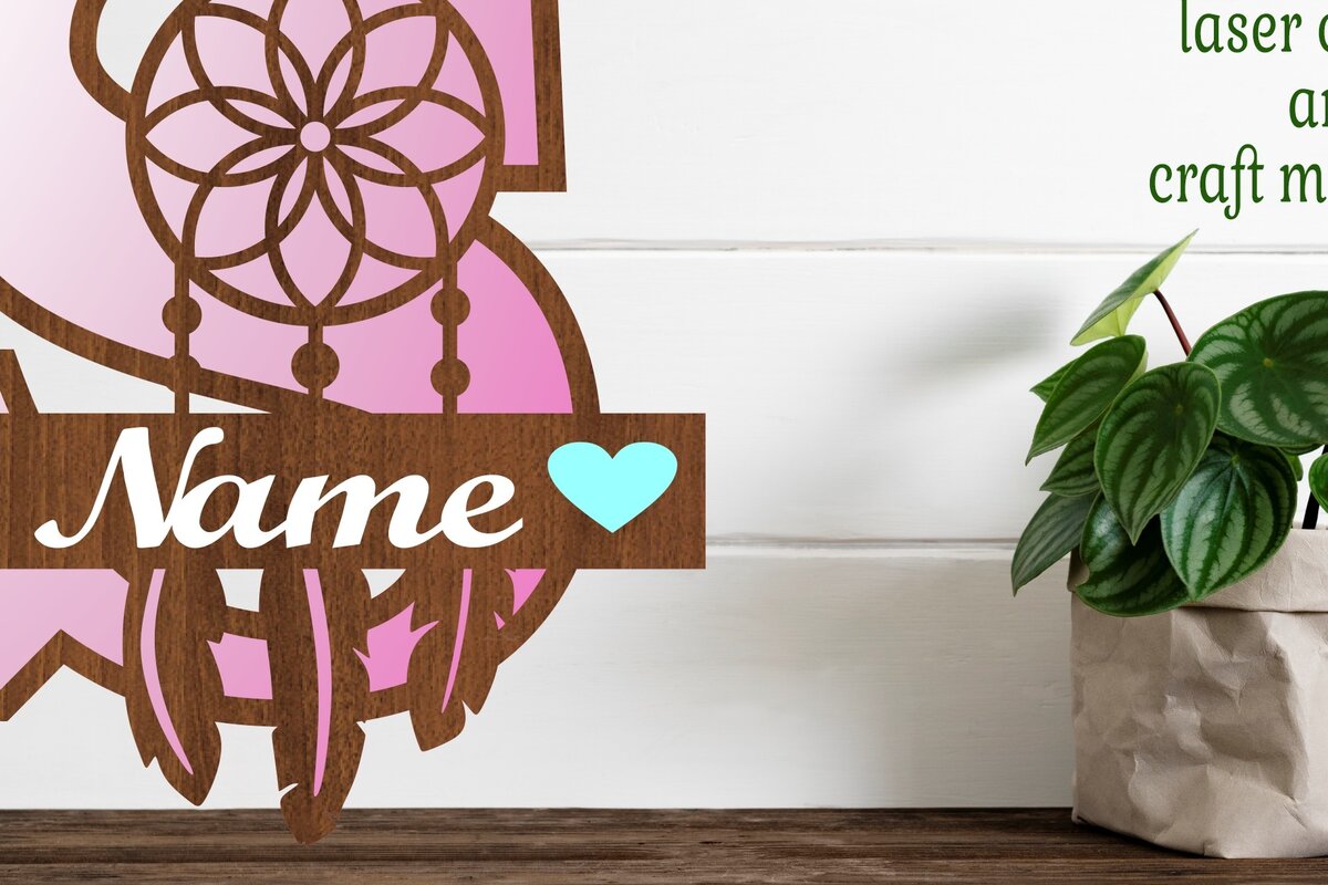 Intra απο ξύλο plywood 3mm-4mm πάχος - Ονειροπαγίδα Monogram Letter S  Cut Δίασταση 20x20 cm INTRAFABR-71528118