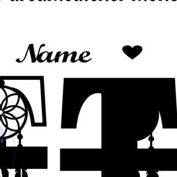 Intra απο ξύλο plywood 3mm-4mm πάχος - Ονειροπαγίδα Monogram Letter T  Cut Δίασταση 20x20 cm INTRAFABR-71528142 - Image 2