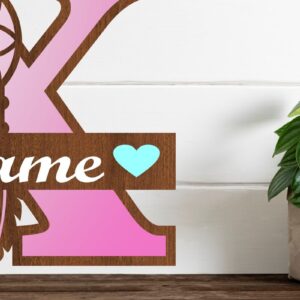 Intra απο ξύλο plywood 3mm-4mm πάχος - Ονειροπαγίδα Monogram Letter X  Cut Δίασταση 20x20 cm INTRAFABR-71528234