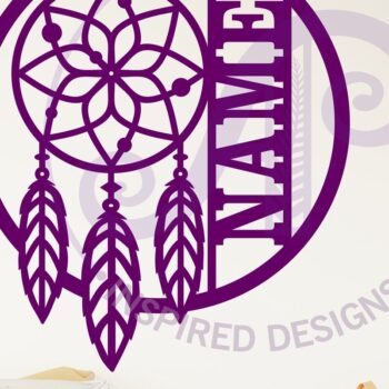 Intra απο ξύλο plywood 3mm-4mm πάχος - Ονειροπαγίδα Όνομα Τέχνης τοίχου Δίασταση 40x50 cm INTRAFABR-123595454 - Image 2