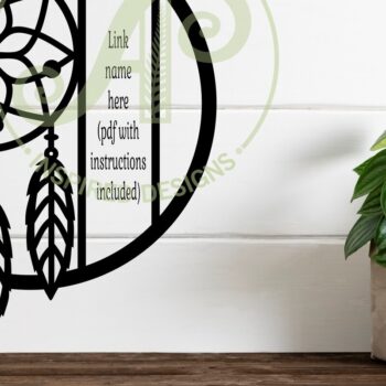 Intra απο ξύλο plywood 3mm-4mm πάχος - Ονειροπαγίδα Όνομα Τέχνης τοίχου Δίασταση 40x50 cm INTRAFABR-123595454 - Image 3