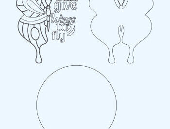 Intra απο ξύλο plywood 3mm-4mm πάχος - Τα όνειρα δίνουν φτερά για να πετάξουν στρογγυλό σημάδι Δίασταση 30x20 cm INTRAFABR-61032983 - Image 3