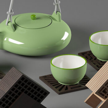 Intra απο ξύλο plywood 3mm-4mm πάχος - Σουβέρ για ποτό και θήκη για σουβέρ 279 Δίασταση 30x20 cm INTRAFABR-54607658 - Image 1