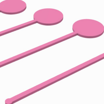 Intra απο ξύλο plywood 3mm-4mm πάχος - Drink Stirrer Laser Cut Files Δίασταση 15x15 cm INTRAFABR-118062186 - Image 1