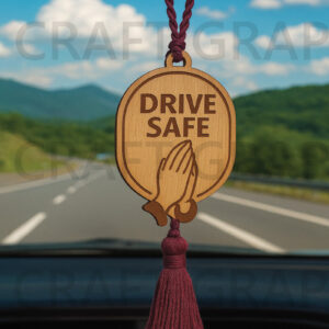 Intra απο ξύλο plywood 3mm-4mm πάχος - Drive Safe Car Hanger   Δίασταση 4x4 cm INTRAFABR-124432882