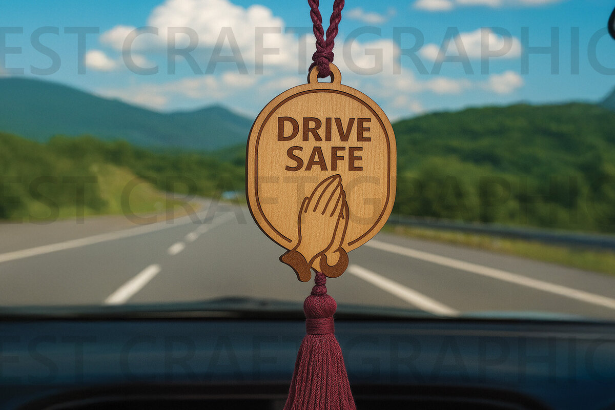 Intra απο ξύλο plywood 3mm-4mm πάχος - Drive Safe Car Hanger   Δίασταση 4x4 cm INTRAFABR-124432882